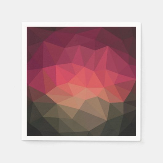 Ombre crystal effect geometrisch modern design servet (Voorkant)