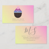 Ombre Cupcake Bakken Cake Decorateur Strooigoed Visitekaartje (Voorkant / Achterkant)
