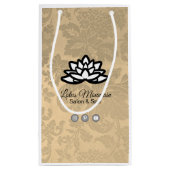 Ombre Damask  boodschappentas Klein Cadeauzakje (Achterkant)