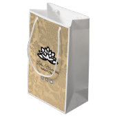 Ombre Damask  boodschappentas Klein Cadeauzakje (Achterkant Gekanteld)