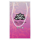 Ombre Damask  boodschappentas Klein Cadeauzakje (Achterkant)