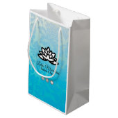 Ombre Damask  boodschappentas Klein Cadeauzakje (Achterkant Gekanteld)