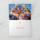 Ombre Dankbare Gezegende Foto Thanksgiving Kaart (Binnen)