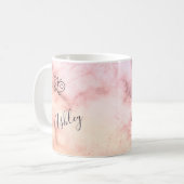 Ombre de Paarse Roze Gradiënt van de Roze Verloop  Koffiemok (Voorkant links)