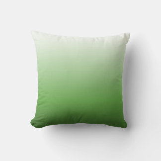 OMBRE Designer Pillow White naar groen Kussen