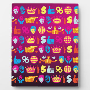 ombre donald trump fotoplaat