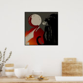 Ombre d'un Chat Poster (Keuken)