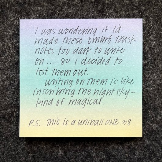 Ombré Dusk Post-IT merkt op Post-it® Notes