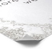 Ombre Dusty Blue, afgewerkt in het geheugen-teken Poster (Hoek)