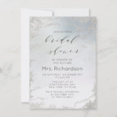 Ombre Dusty Blue Frosted Silver Foil Vrijgezellenf Kaart