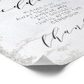 Ombre Dusty Blue Luxe Tafel zonder stopcontact Poster (Hoek)