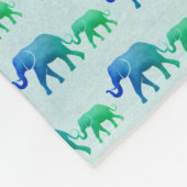 Ombre Elephants Fleece Blanket (Hoek)
