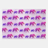Ombre Elephants Inpakpapier Vel (Voorkant 3)
