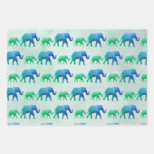 Ombre Elephants Inpakpapier Vel (Voorkant 3)