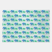Ombre Elephants Inpakpapier Vel (Voorkant 2)
