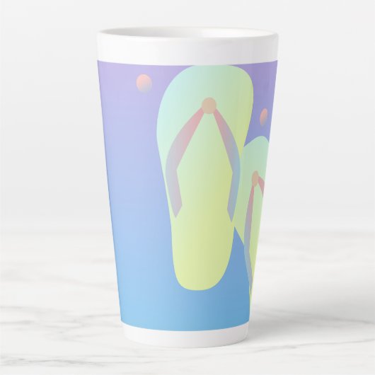 Ombre Flip Flop Summer Latte Mok (Voorkant)