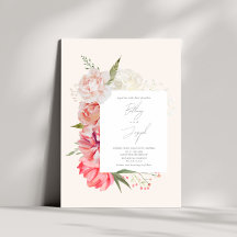 Ombré Floral Botanical Elegant Wedding