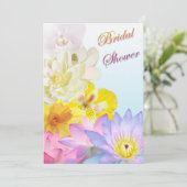 Ombre Floral Bridal Shower Kaart (Staand voorkant)