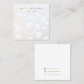 Ombre Floral Earring Jewelry Display Vierkante Visitekaartje (Voorkant / Achterkant)