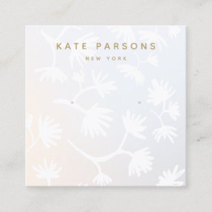 Ombre Floral Earring Jewelry Display Vierkante Visitekaartje