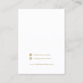 Ombre Floral Earring Jewelry Display Visitekaartje (Achterkant)