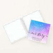 Ombre Floral ons verhaal herdenkt het paar Notitieboek (Binnen)