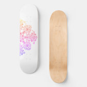 Ombre Flower Persoonlijk Skateboard (Voorkant)