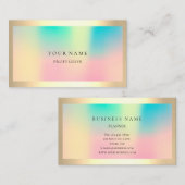 Ombre Framed Simply Professional Gold Ombre Pearl Visitekaartje (Voorkant / Achterkant)
