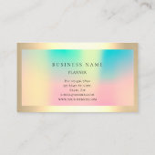 Ombre Framed Simply Professional Gold Ombre Pearl Visitekaartje (Achterkant)