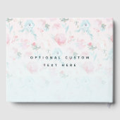 Ombre Franse Tuin Bloemen Roze Pioen Bruiloft Gastenboek (Achterkant)