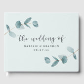 Ombre Franse Tuin Bloemen Roze Pioen Bruiloft Gastenboek (Voorkant)