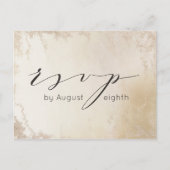 Ombre Geel Goud Frosted Bruiloft Maaltijd Keuze RS Briefkaart (Voorkant)