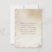 Ombre Geel Goud Frosted Bruiloft Tafel Nummers Kaart (Achterkant)