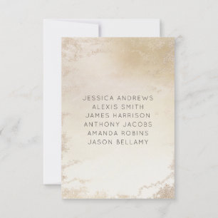 Ombre Geel Goud Frosted Bruiloft Tafel Nummers Kaart