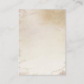 Ombre Geel Goud Frosted Folie Bruiloft Details Informatiekaartje (Achterkant)