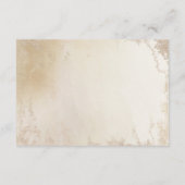 Ombre Geel Goud Frosted Folie Bruiloft Informatie Informatiekaartje (Achterkant)