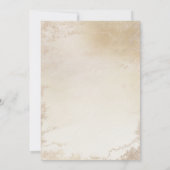Ombre Geel Goud Frosted Folie Elegant Bruiloft Kaart (Achterkant)
