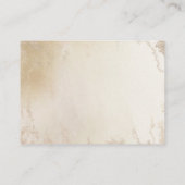 Ombre Geel Goud Frosted Folie Trouwschema Informatiekaartje (Achterkant)