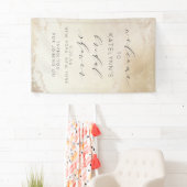 Ombre Geel Goud Frosted Vrijgezellenfeest Welkom Spandoek (Insitu)