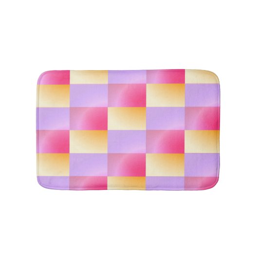 Ombre geometrische vormen badmat (Voorkant)