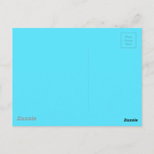 Ombre Girly Pattern Blauwgroen Turquoise Chevron Briefkaart (Achterkant)