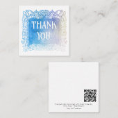 *~* Ombre Glitter DANK U AP62 Flat Note Kaart Notitiekaartje (Voorkant / Achterkant)