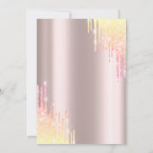 Ombre Glitter Drips 30e verjaardagsfeestje Kaart (Achterkant)