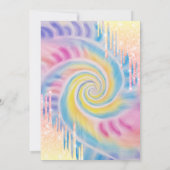 Ombre Glitter Drips Tie Dye 10e verjaardag Kaart (Achterkant)