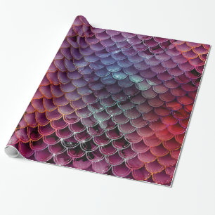 Ombre Glitter Mermaid Scales Cadeaupapier