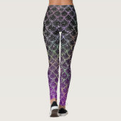 Ombre glitter mermaid scales leggings (Achterkant)