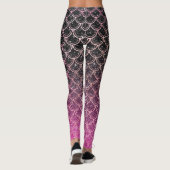 Ombre glitter mermaid scales leggings (Achterkant)