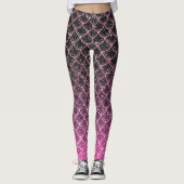 Ombre glitter mermaid scales leggings (Voorkant)