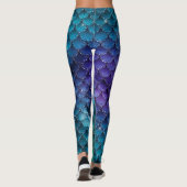 Ombre Glitter Mermaid Scales Leggings (Achterkant)