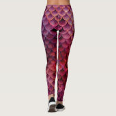 Ombre Glitter Mermaid Scales Leggings (Achterkant)